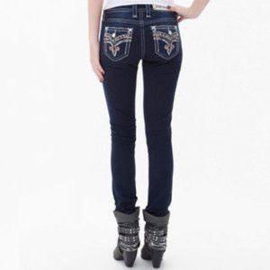 ROCK REVIVAL Nicci Mid-Rise Skinny Jeans - Size 25